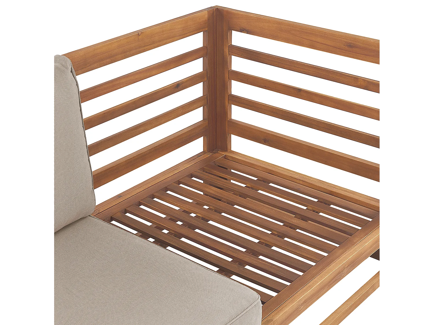 Sofa ogrodowa dla 3 osób TRANI Modułowy Certyfikowane drewno akacjowe Jasnobrązowy