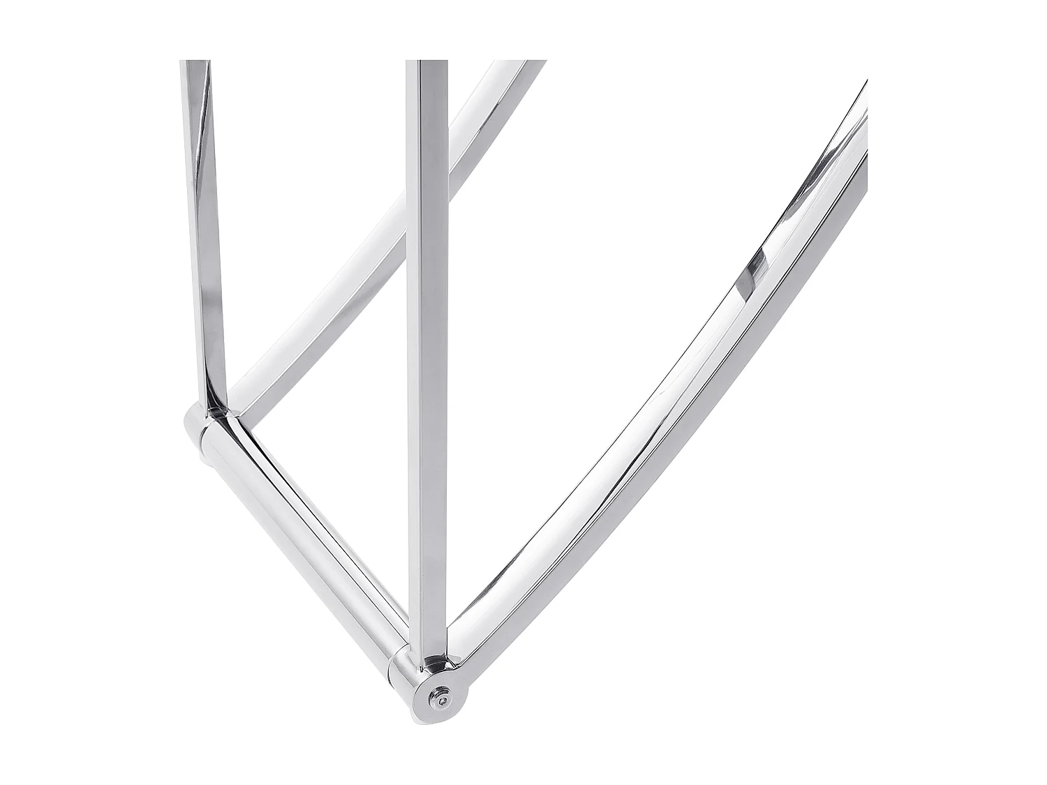 Bücherregal mit 4 Fächern HOLLOW Metall 175 cm Silber