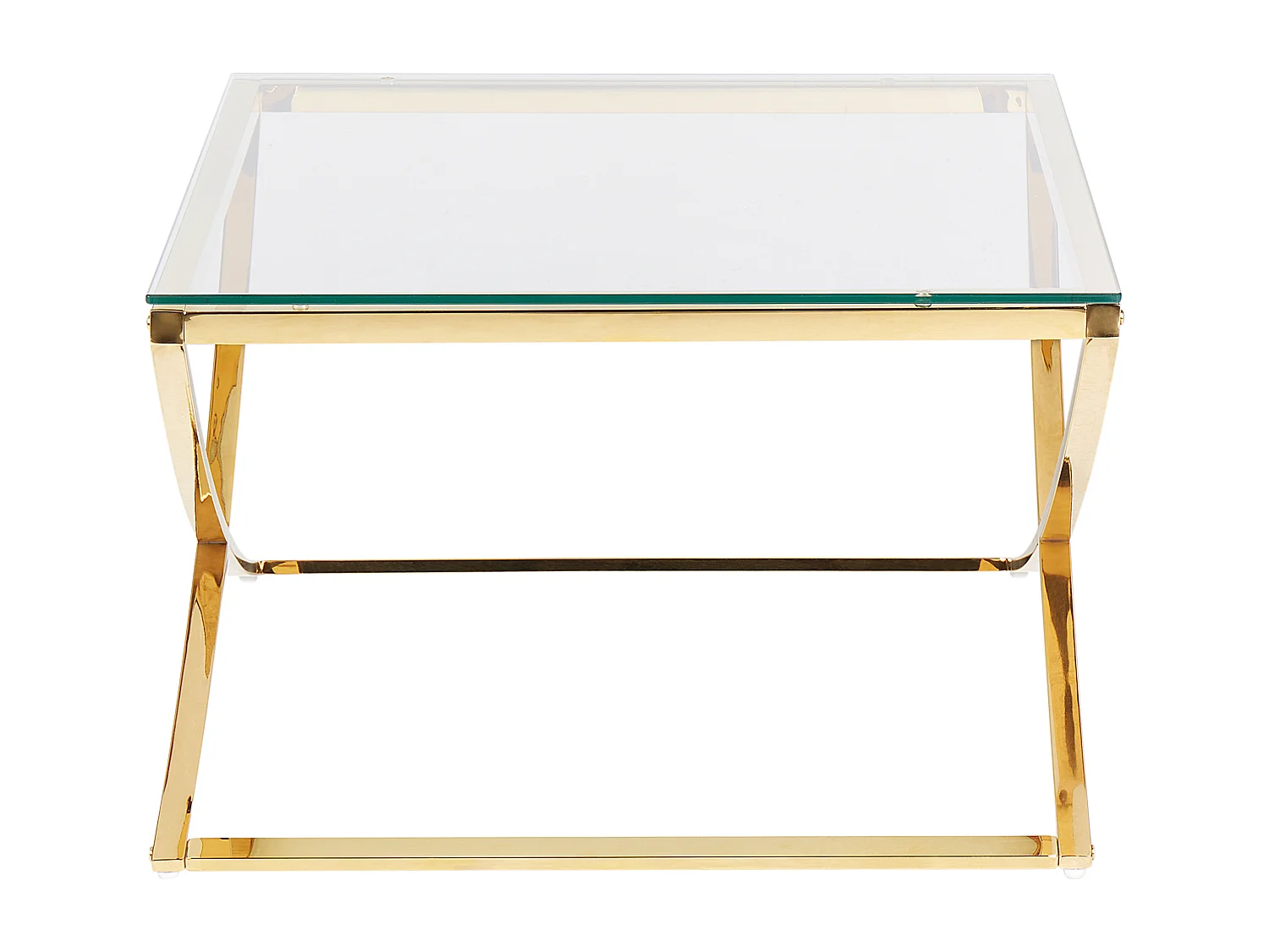 Table basse RINGGOLD Verre de sécurité Doré