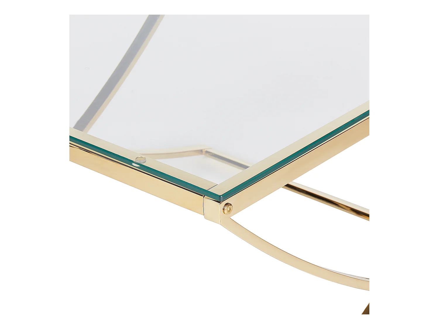 Table basse RINGGOLD Verre de sécurité Doré