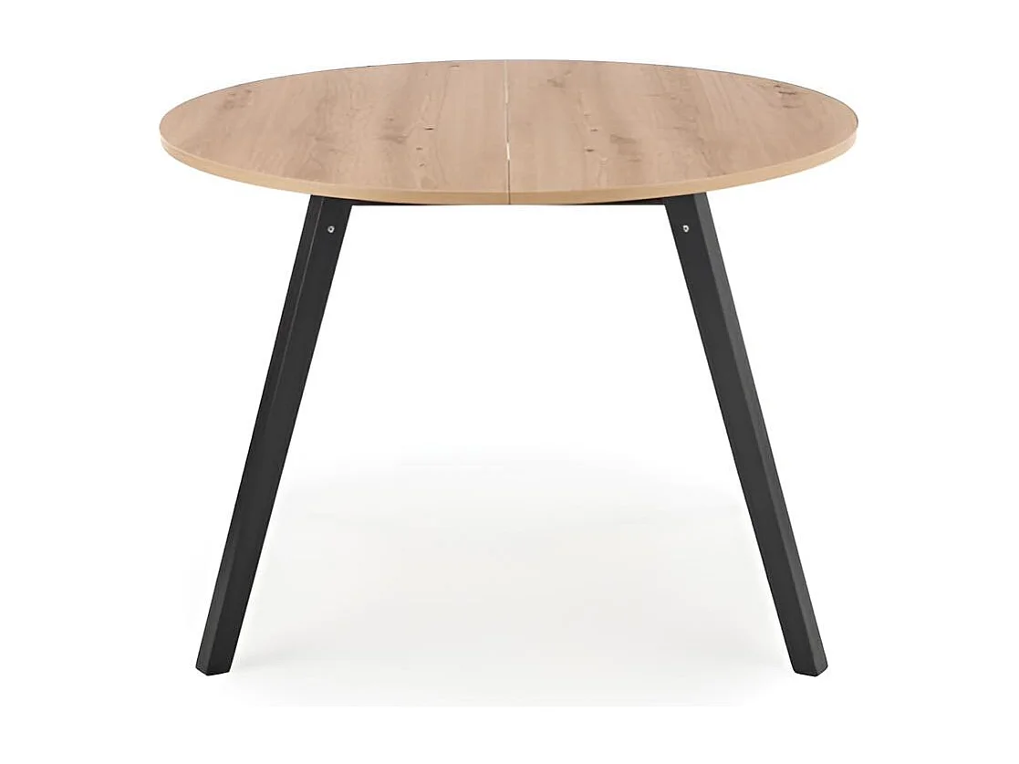 Table à manger Ruben (72x102-142)/Extensible/Noir et Marron