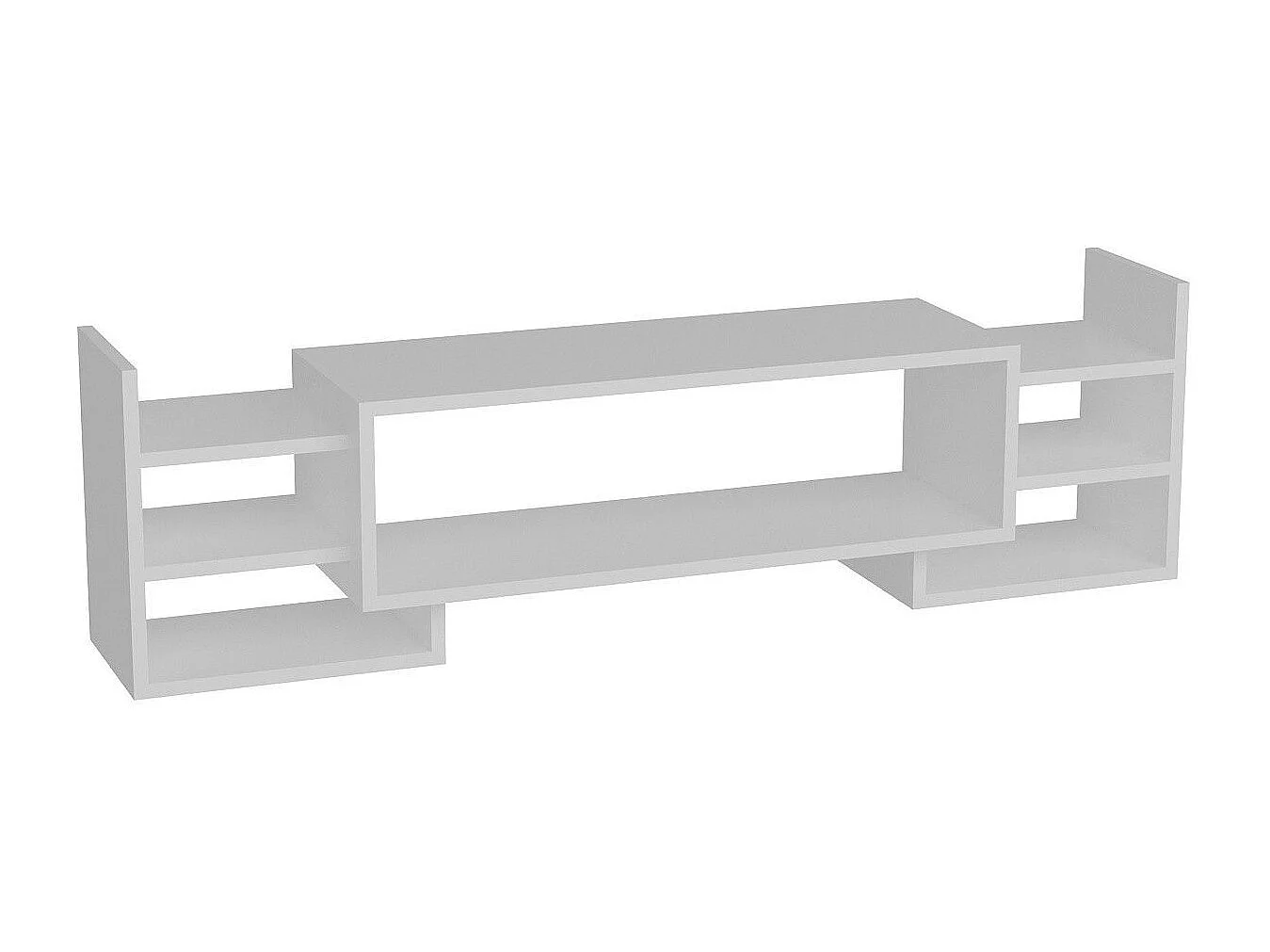 Móvel de TV – 115 cm de largura – Branco – Melamina