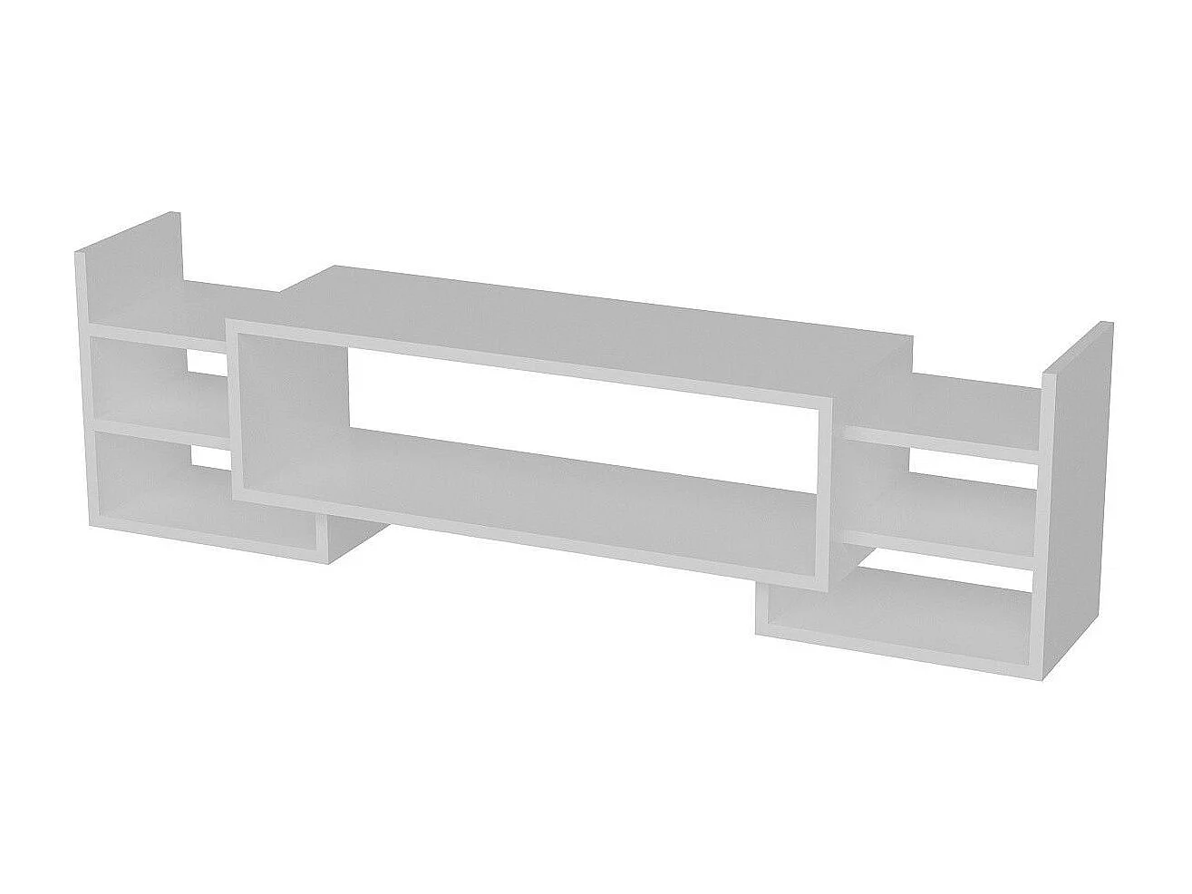 Móvel de TV – 115 cm de largura – Branco – Melamina