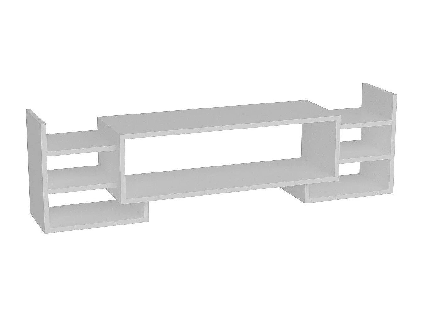 Móvel de TV – 115 cm de largura – Branco – Melamina