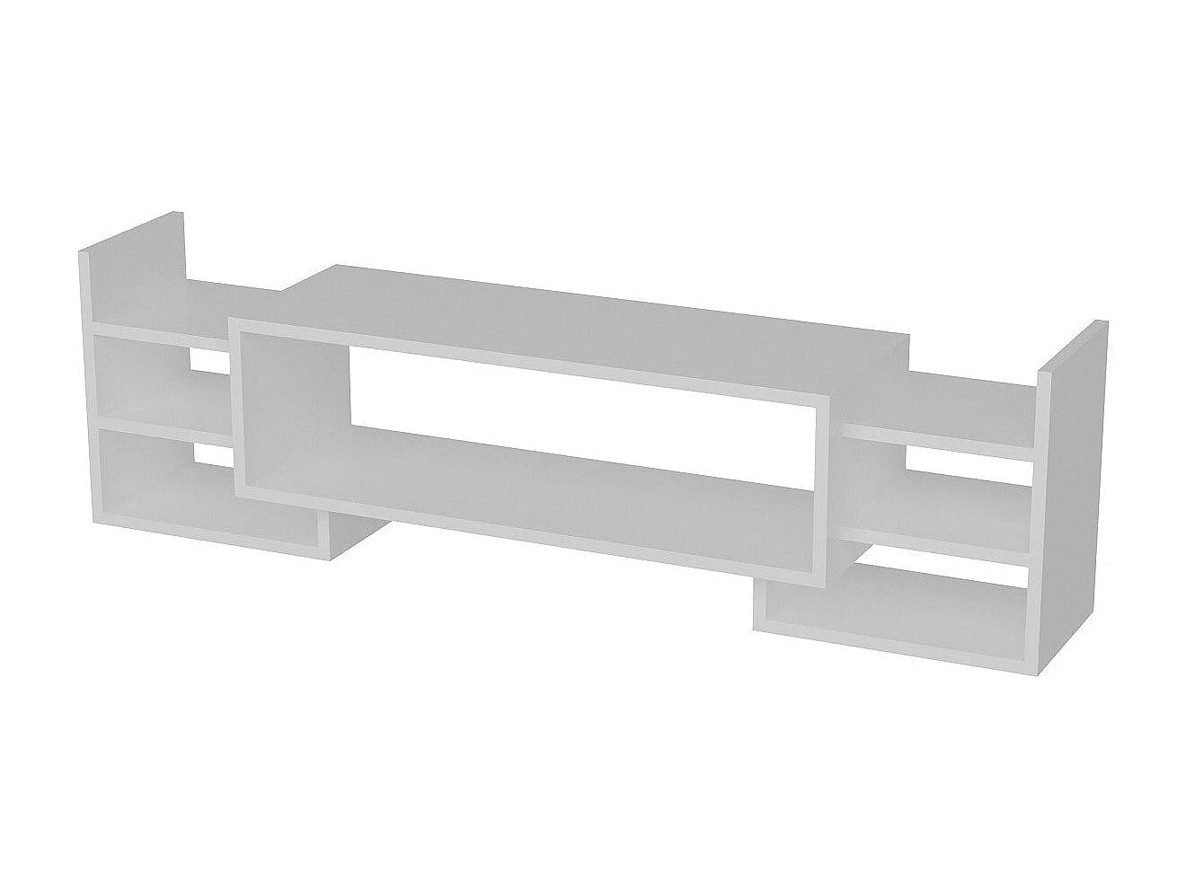 Móvel de TV – 115 cm de largura – Branco – Melamina
