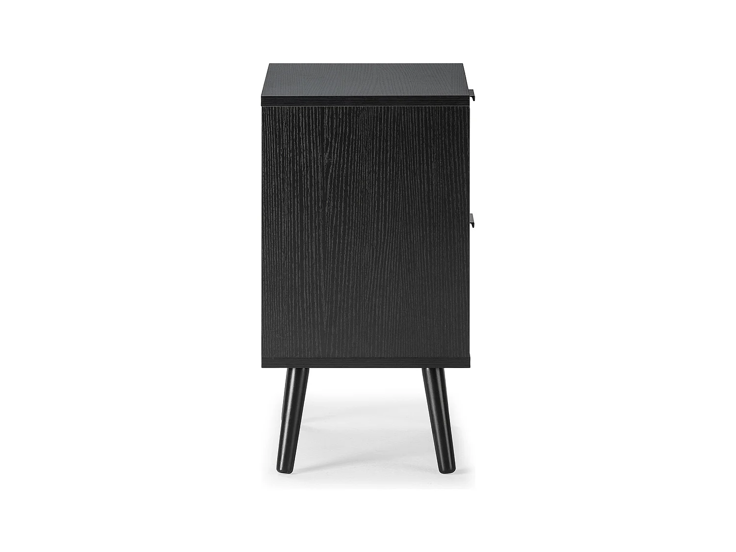 Nachttisch Lluvia 2 Schubladen, Schwarz