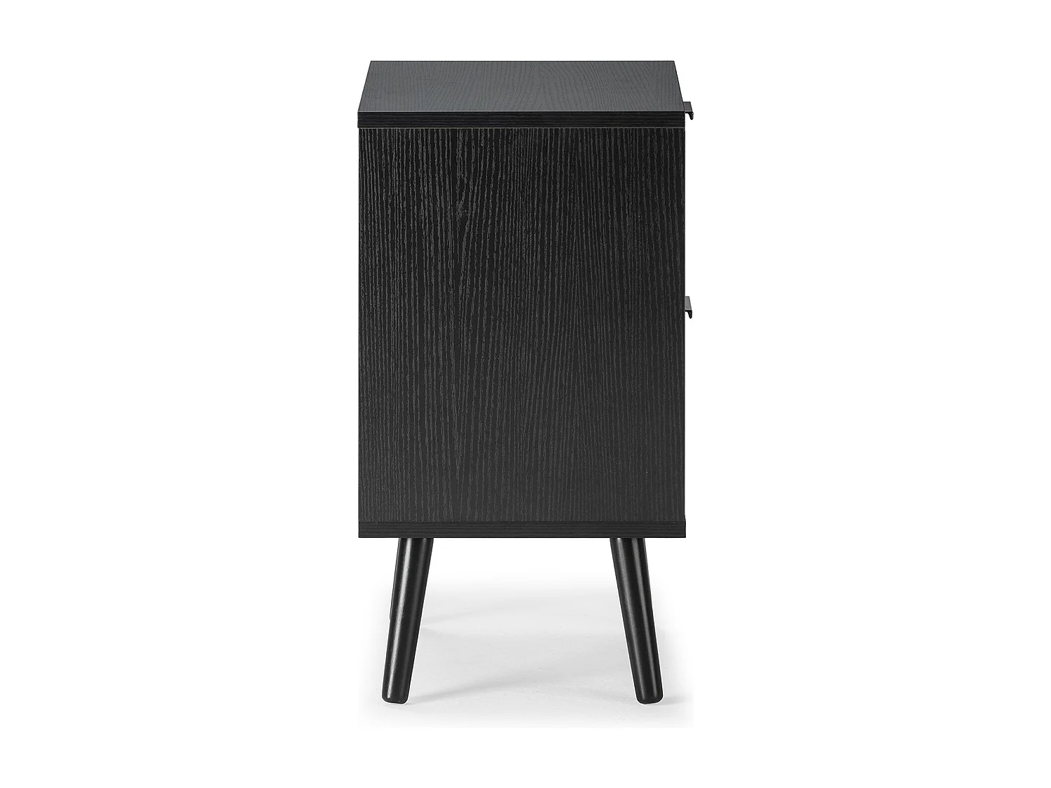 Comodino Lluvia 2 cassetti colore nero