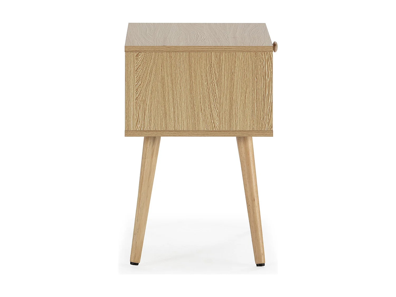 Mesa de cabeceira Luna 1 gaveta cor carvalho