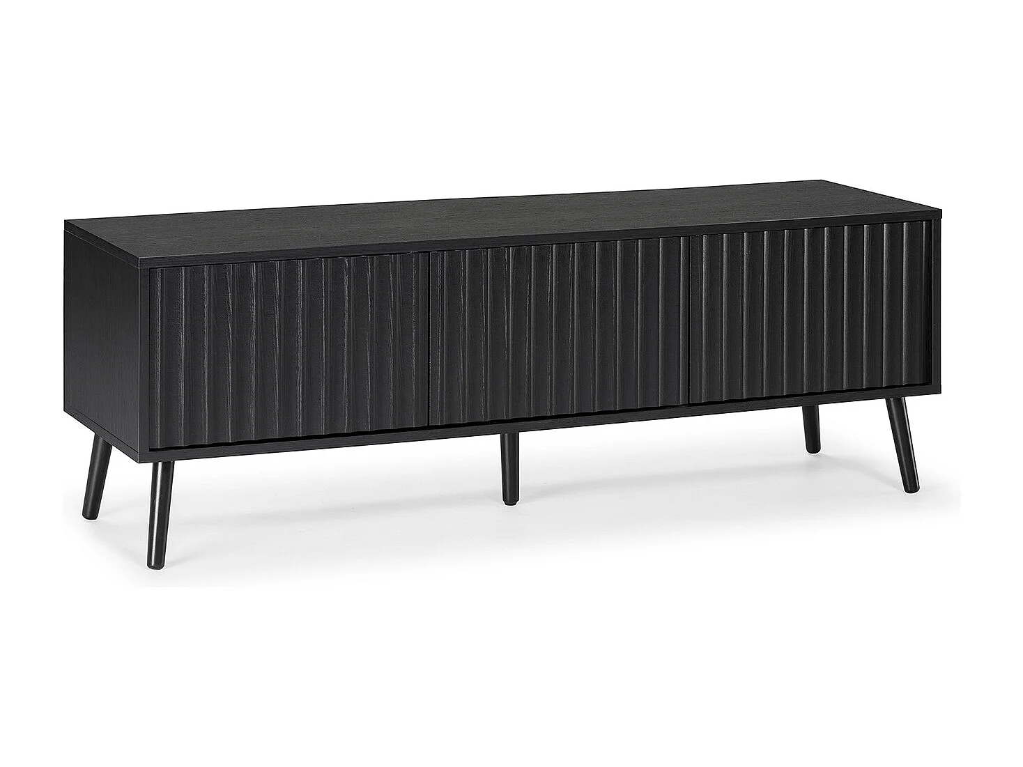 TV-Schrank Lluvia 3 Türen, Schwarz