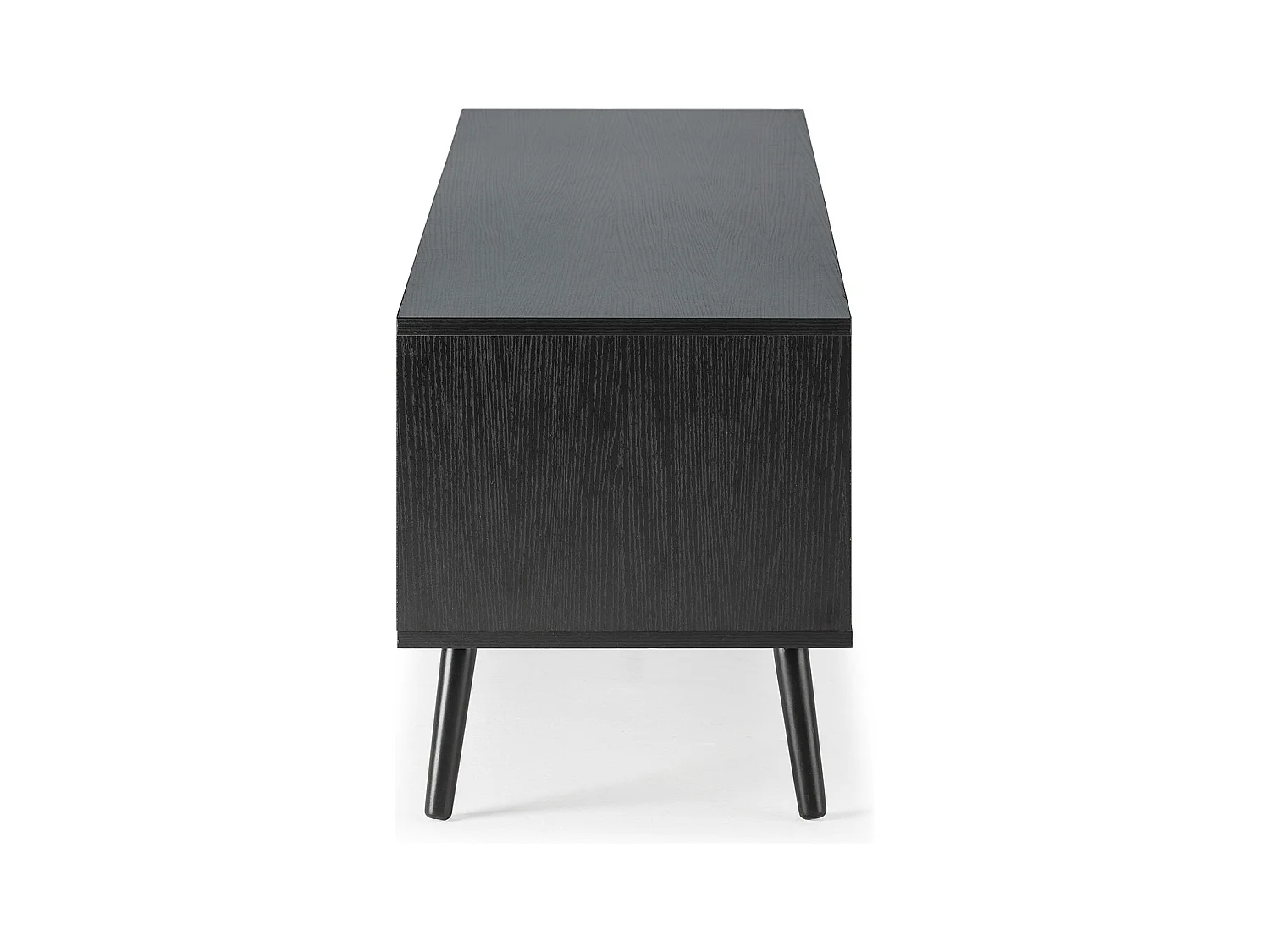 Meuble TV Lluvia 3 portes couleur noir