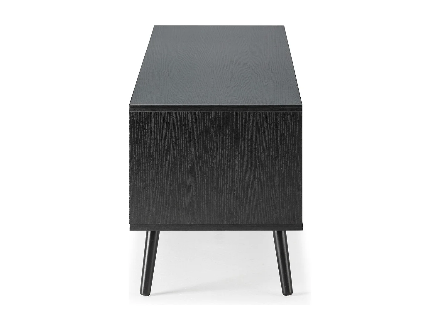 Meuble TV Lluvia 3 portes couleur noir