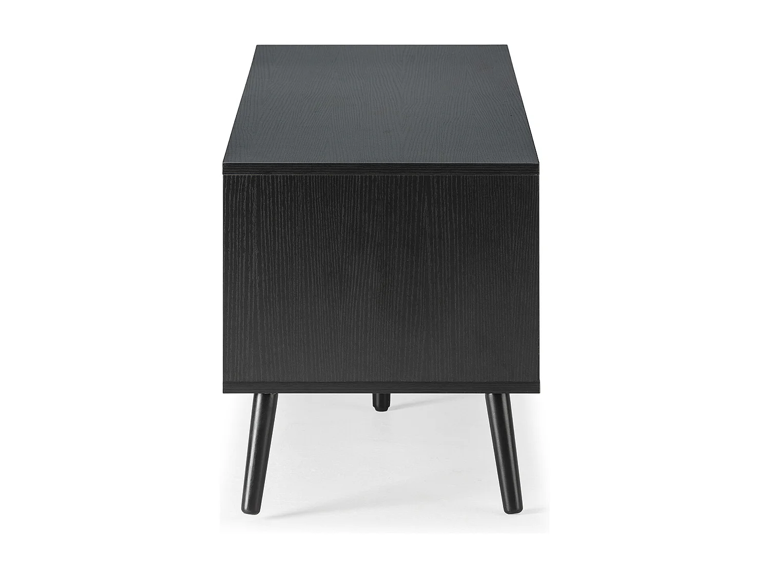 TV-meubel Lluvia 4 deuren in de kleur zwart