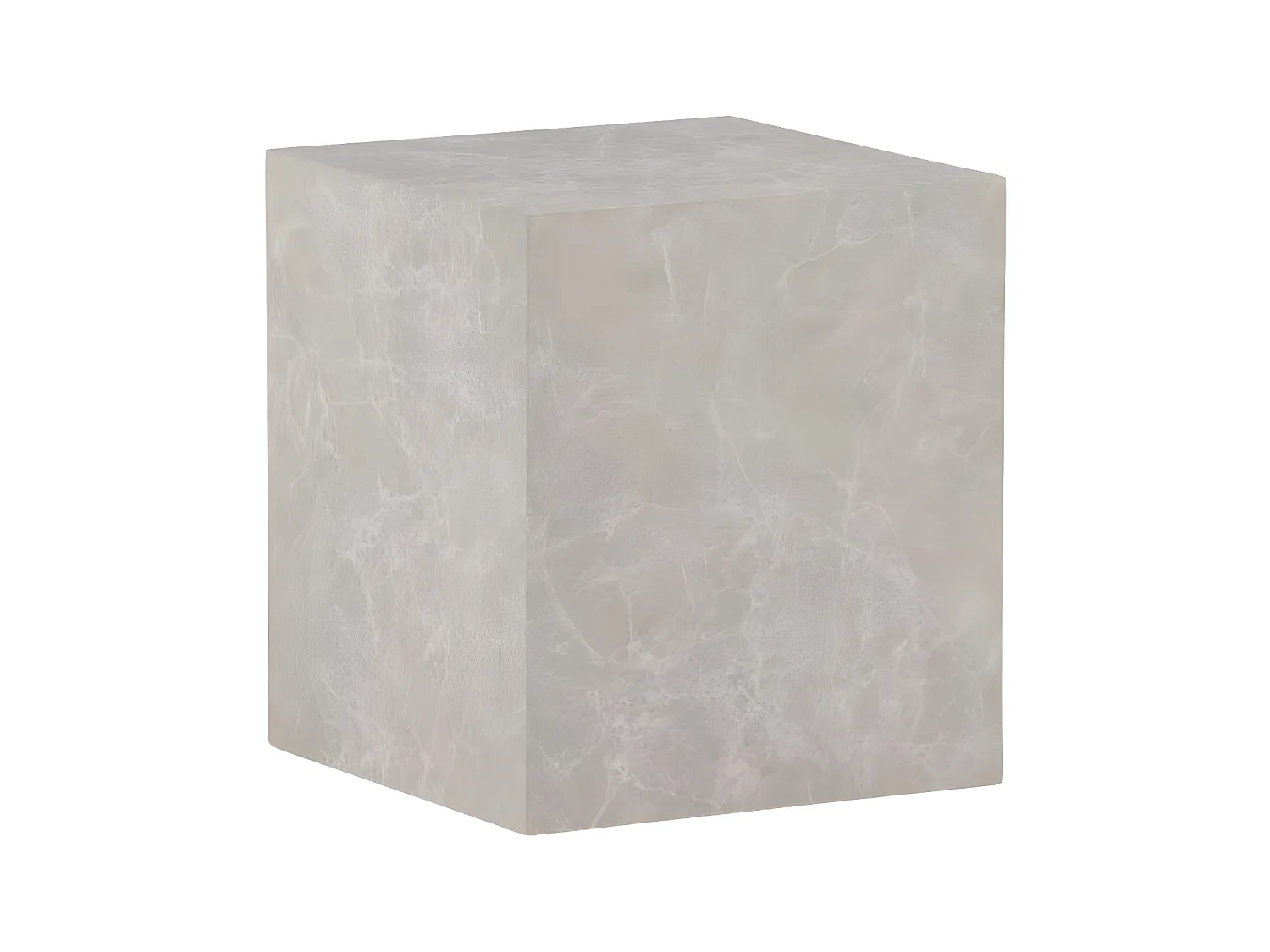 Table d'Appoint Imitation Marbre "York" 45cm Beige