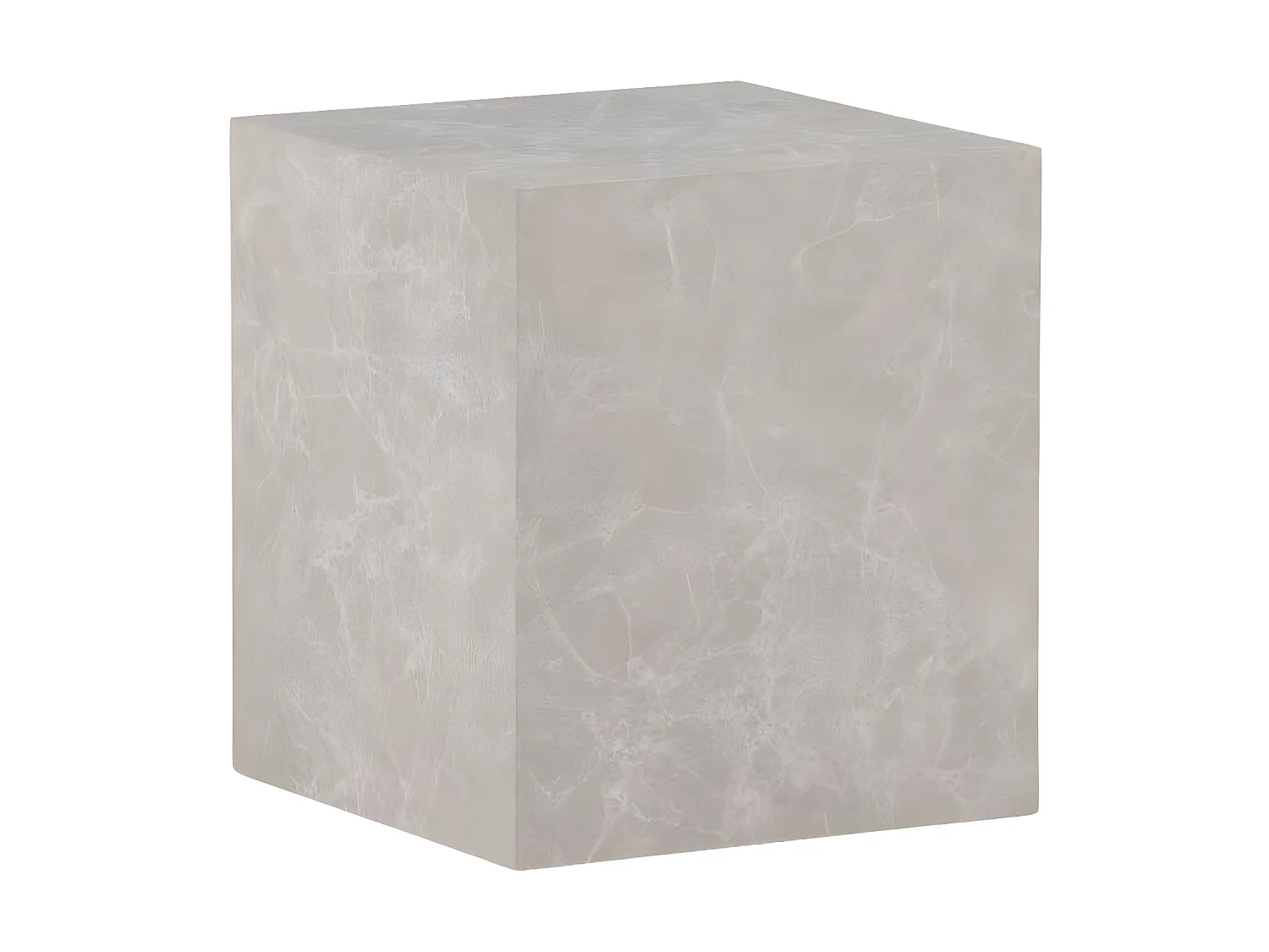 Table d'Appoint Imitation Marbre "York" 45cm Beige