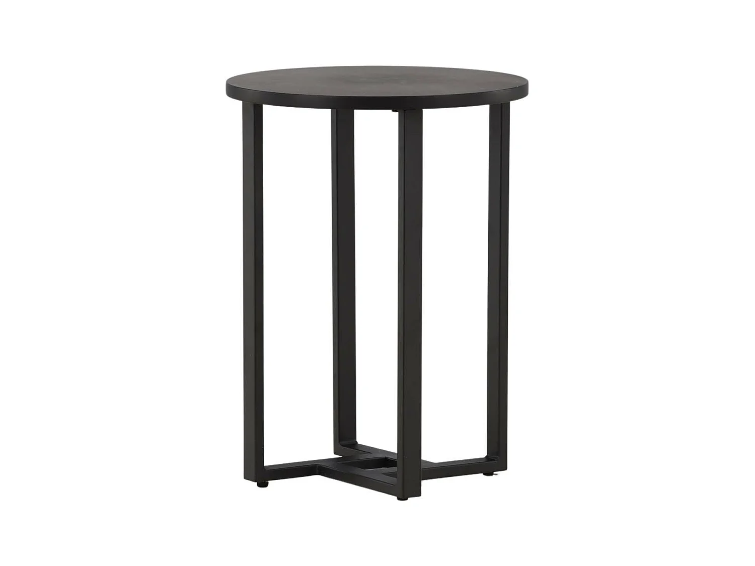 Table d'Appoint Design "Lawton" 55cm Noir