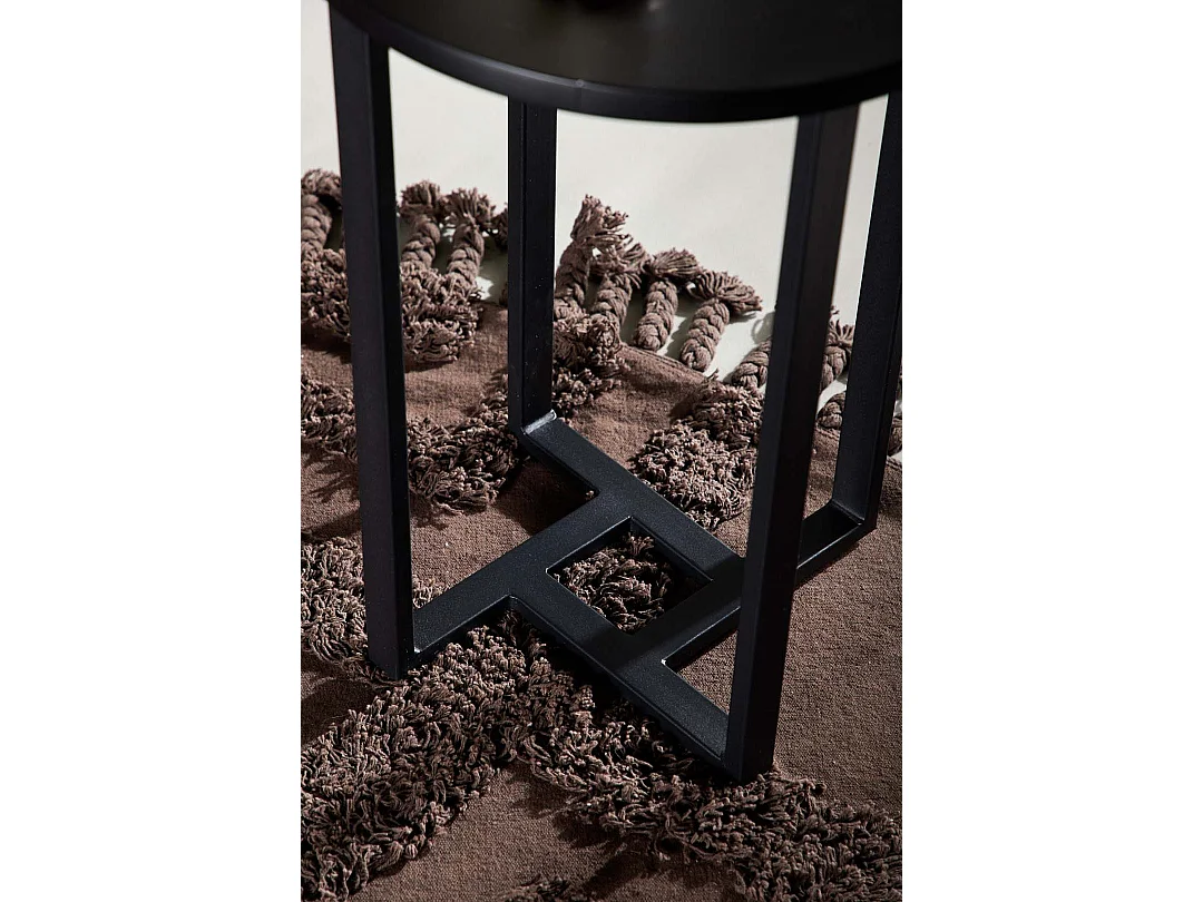 Lawton salontafel 55x40cm zwart.