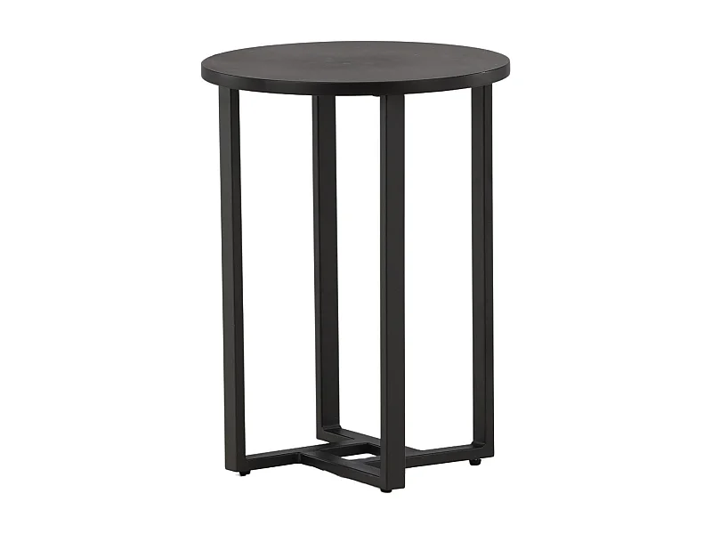 Table d'Appoint Design "Lawton" 55cm Noir