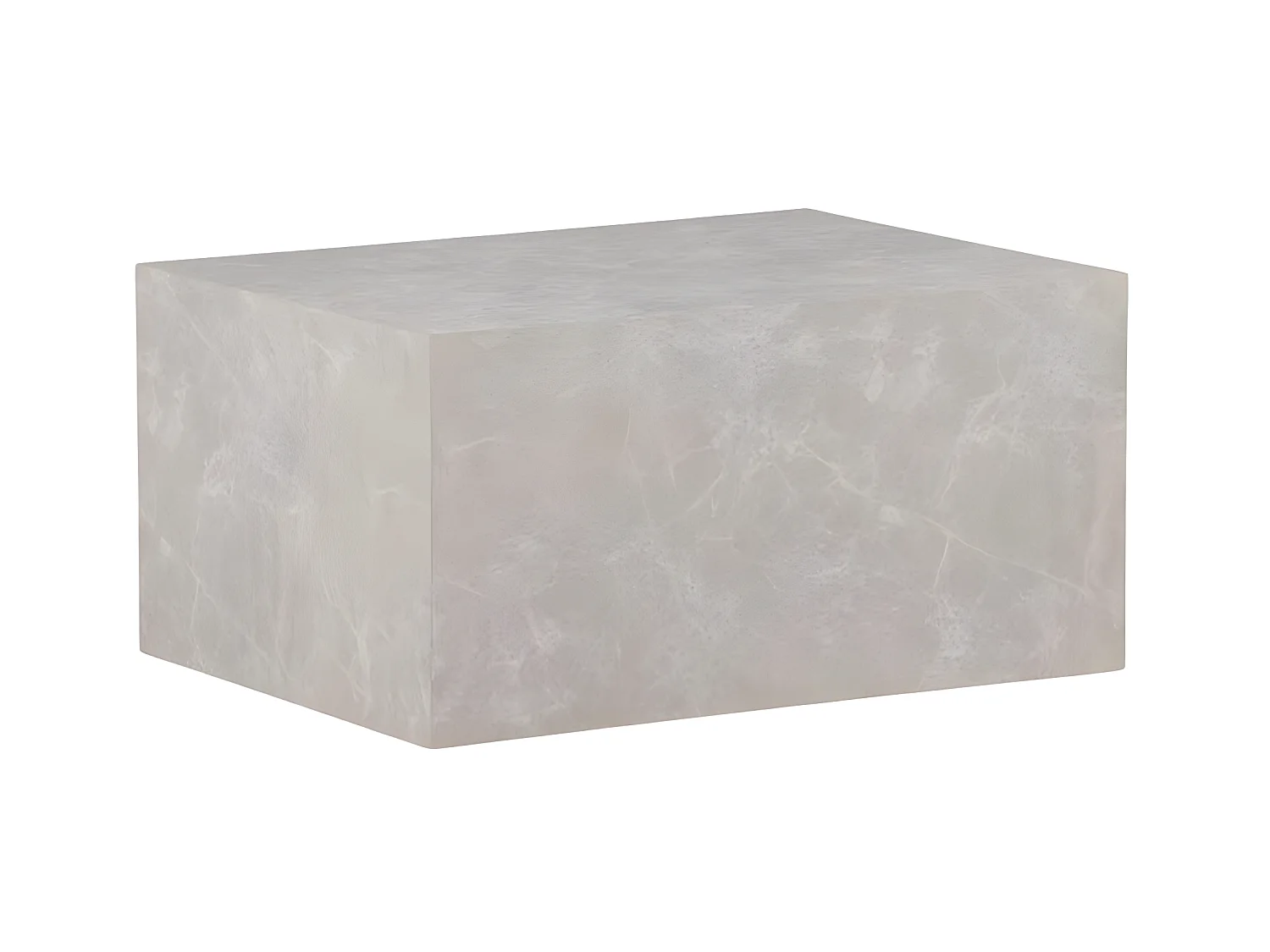 Table Basse Imitation Marbre "York" 80cm Beige