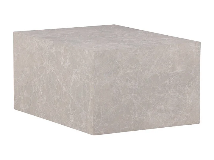 Table Basse Imitation Marbre "York" 80cm Beige