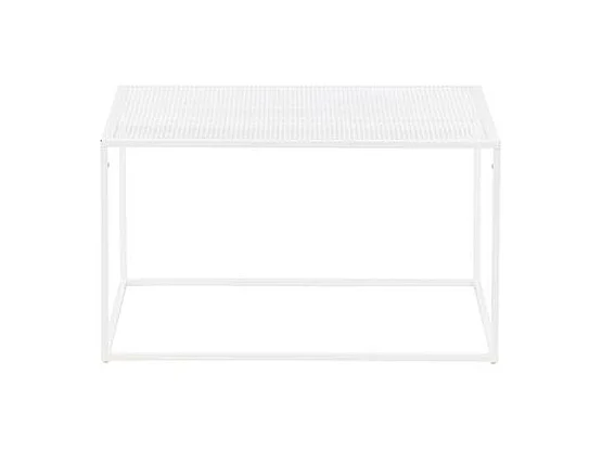 Table Basse en Métal "Netz" 80cm Blanc