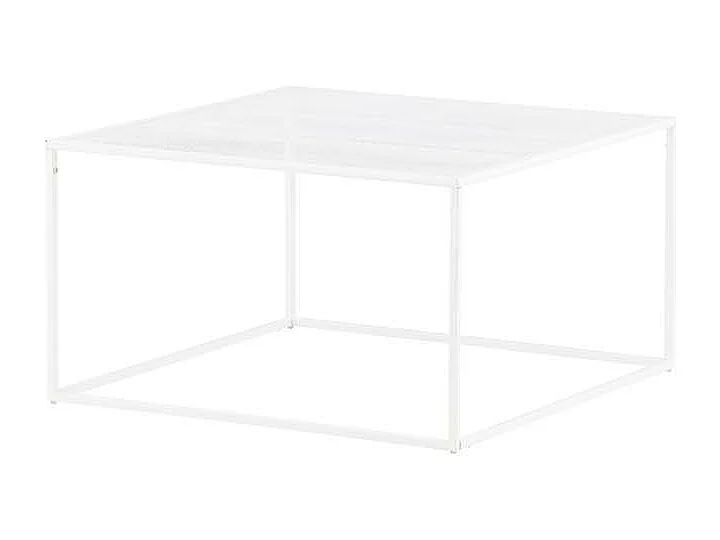 Table Basse en Métal "Netz" 80cm Blanc
