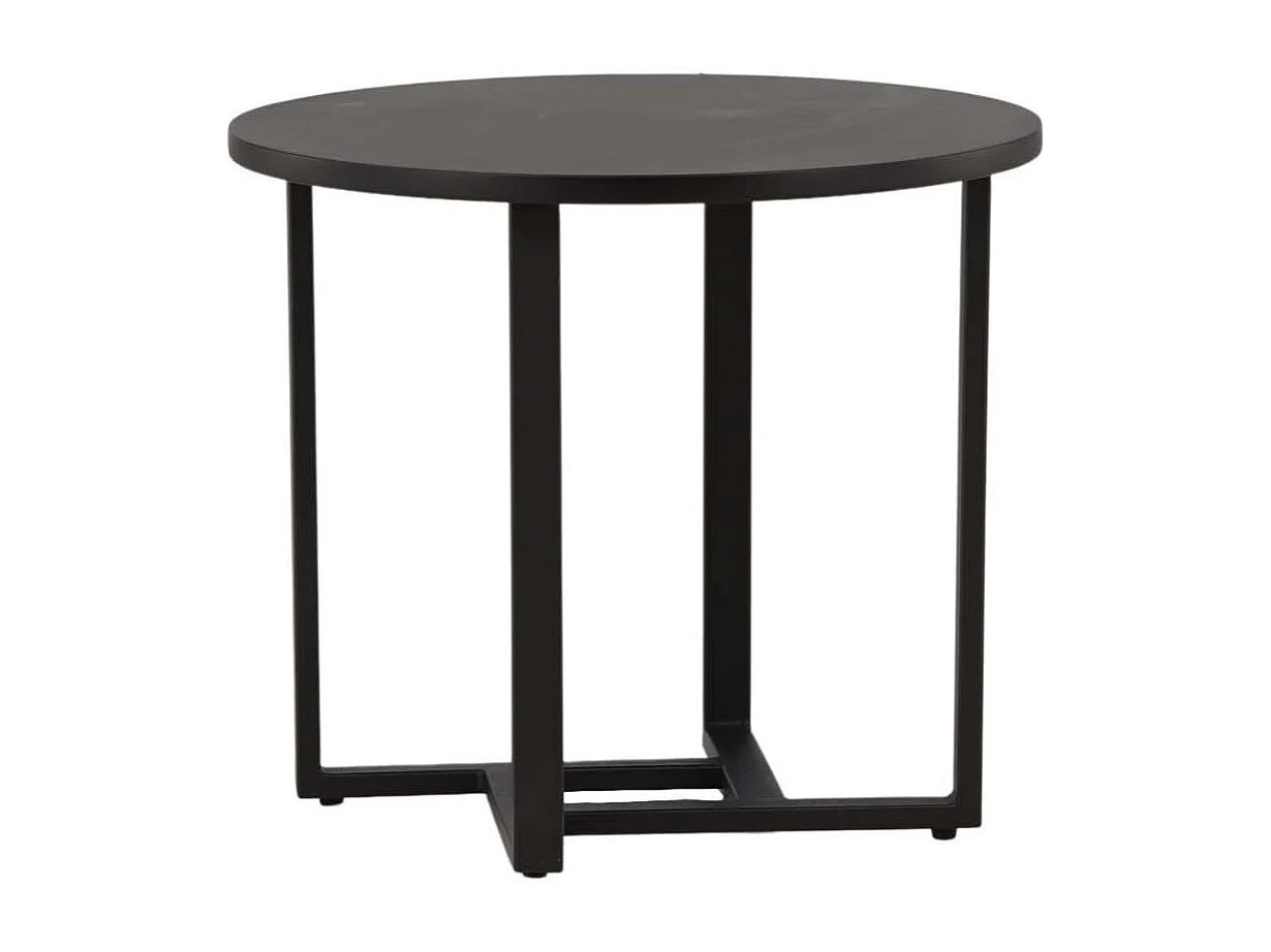 Table Basse Design "Lawton" 50cm Noir
