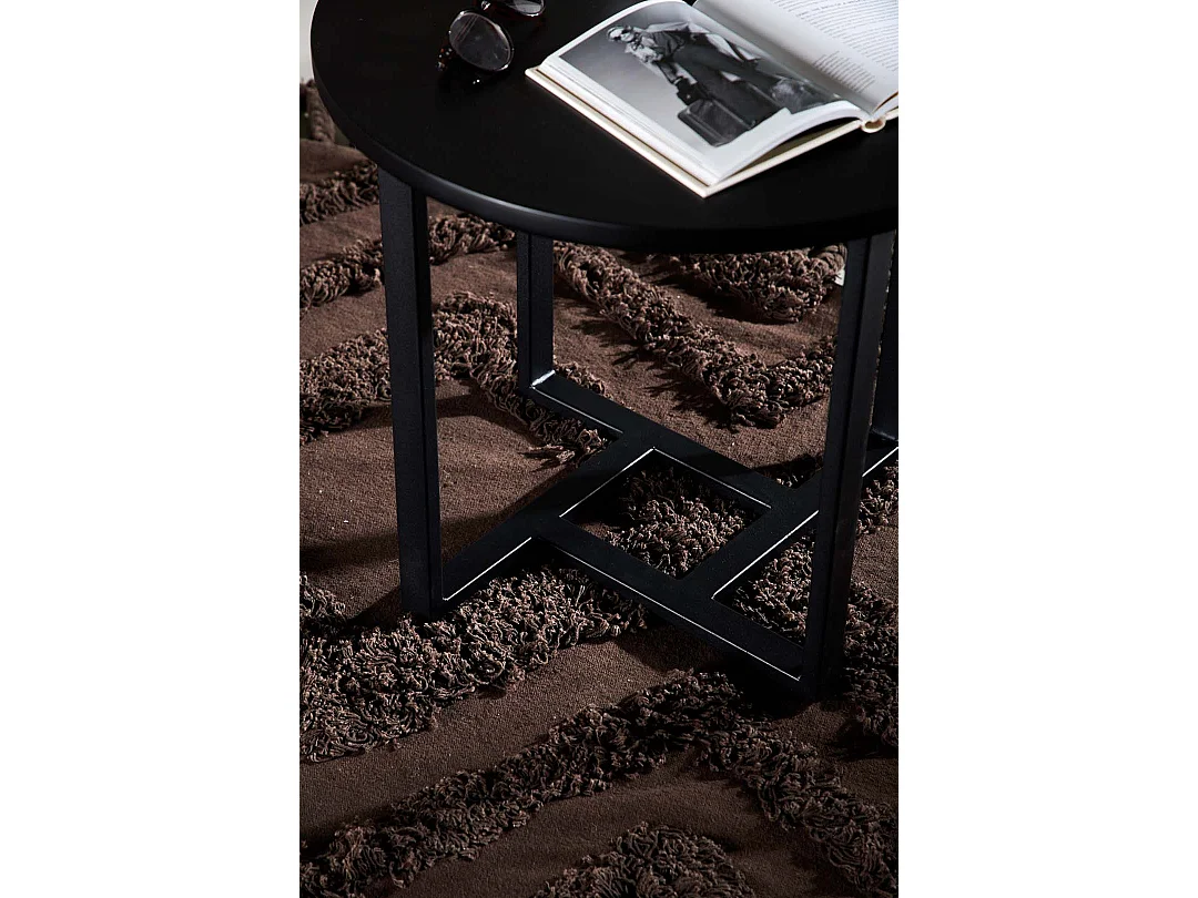 Lawton salontafel 45x50cm zwart.