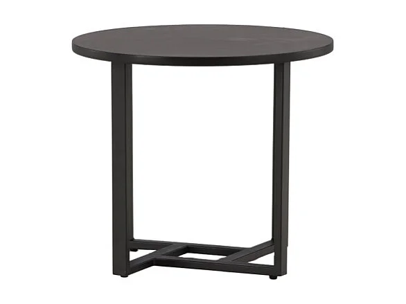Table Basse Design "Lawton" 50cm Noir