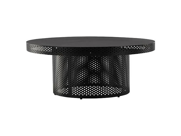 Table Basse Design Ajouré "West End" 100cm Noir