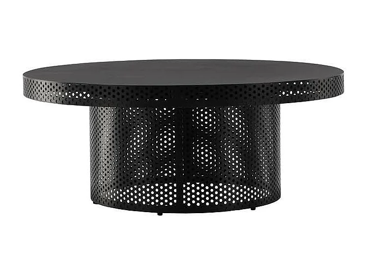 Table Basse Design Ajouré "West End" 100cm Noir