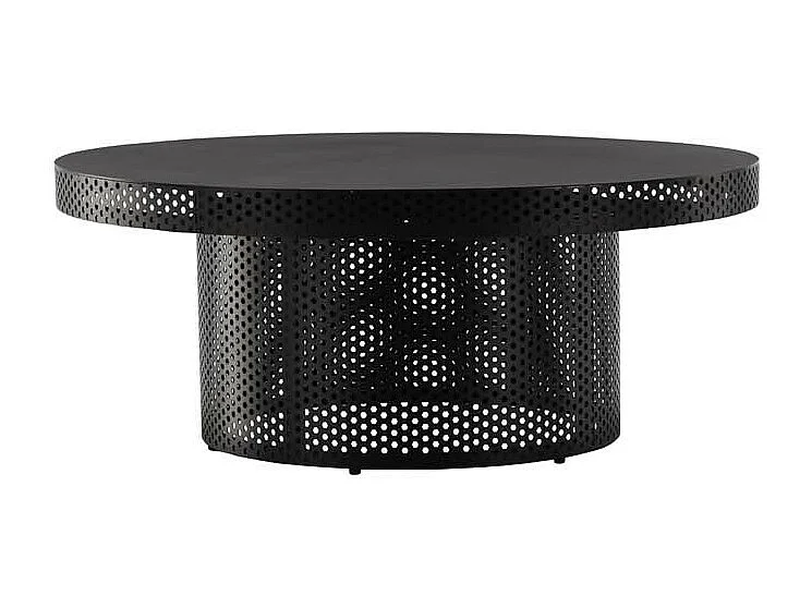 Table Basse Design Ajouré "West End" 100cm Noir