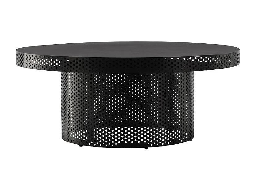 Table Basse Design Ajouré "West End" 100cm Noir