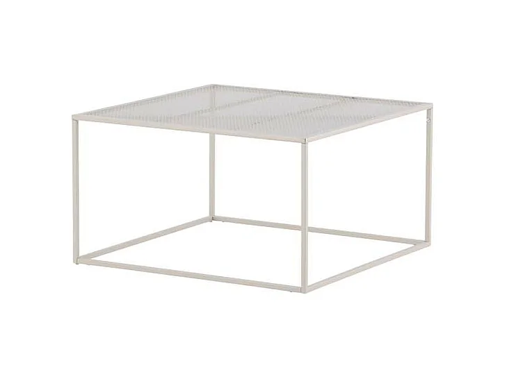 Table Basse en Métal "Netz" 80cm Beige