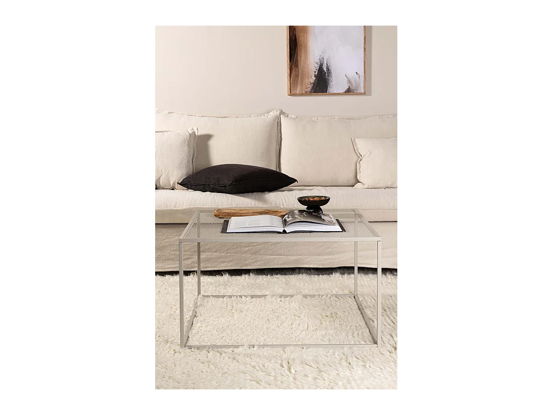 Netz Couchtisch beige.