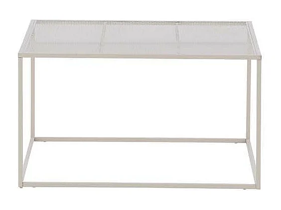Table Basse en Métal "Netz" 80cm Beige