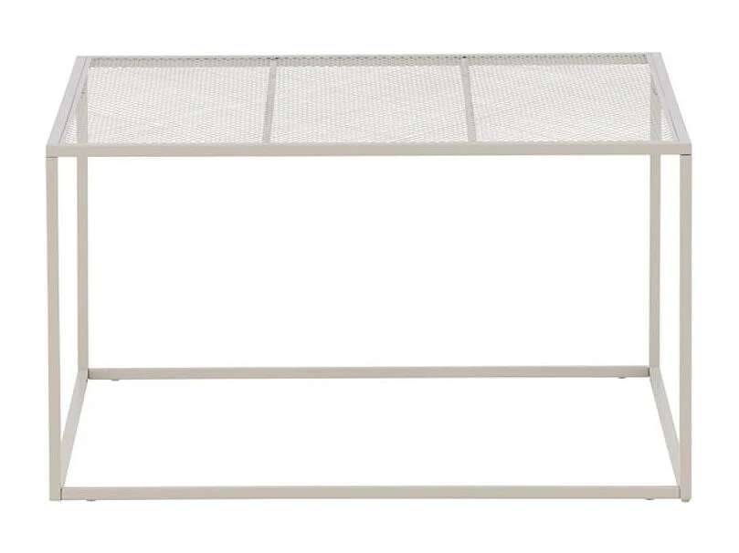 Table Basse en Métal "Netz" 80cm Beige