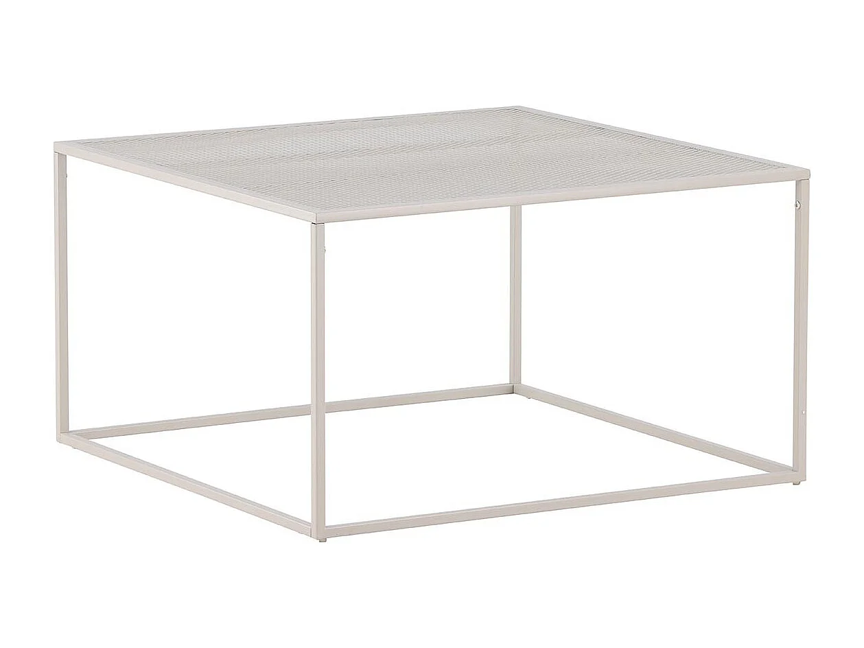 Table Basse en Métal "Netz" 80cm Beige