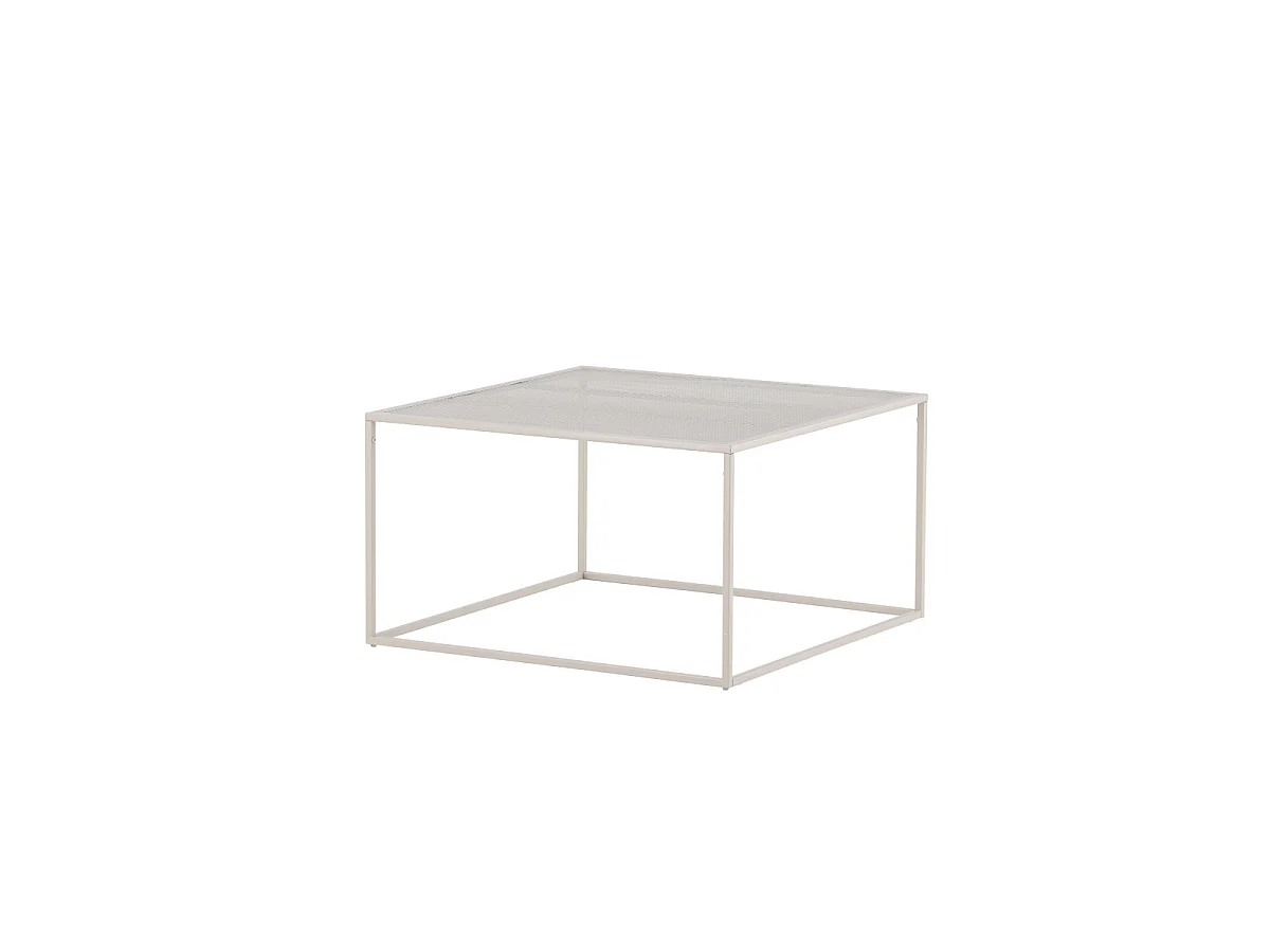 Table Basse en Métal "Netz" 80cm Beige