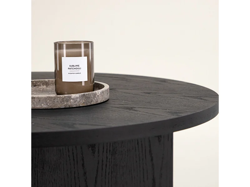 Table Basse Ronde "Salto" 65cm Noir