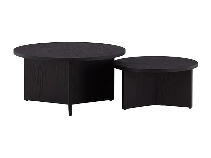 Table Basse Ronde "Salto" 65cm Noir