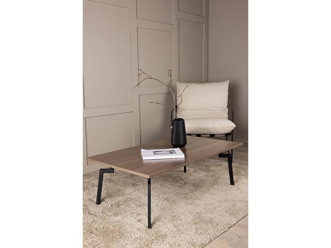 Bethan salontafel okkernoot decor.