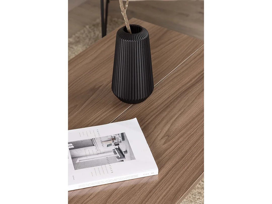 Bethan salontafel okkernoot decor.