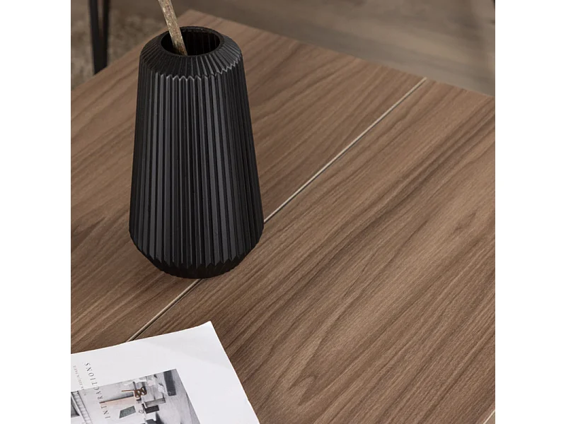 Bethan salontafel okkernoot decor.