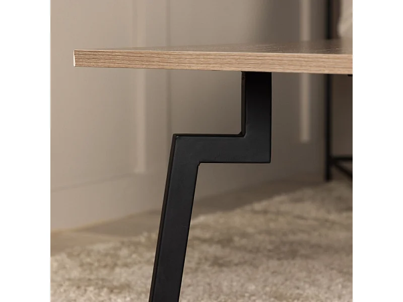 Bethan salontafel okkernoot decor.