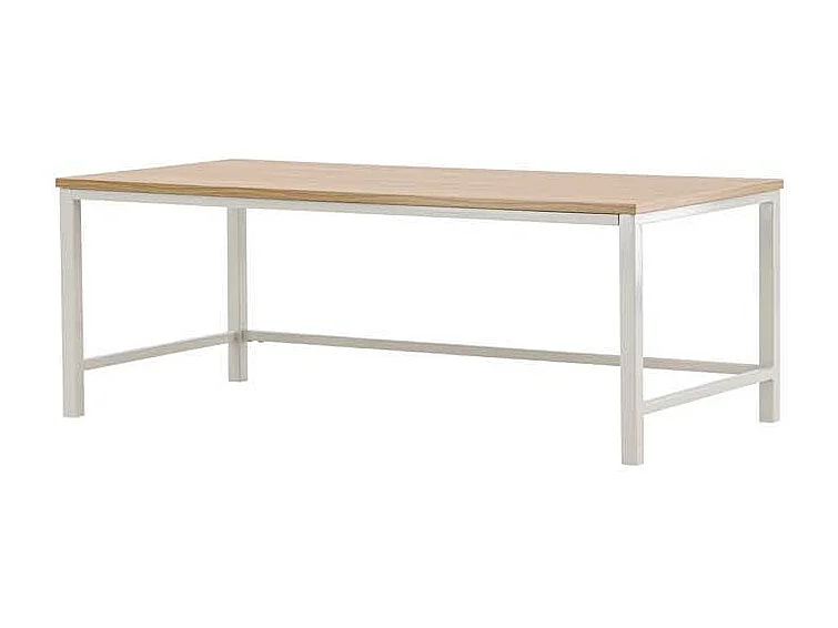 Table Basse Design "Rise" 120cm Naturel & Grège