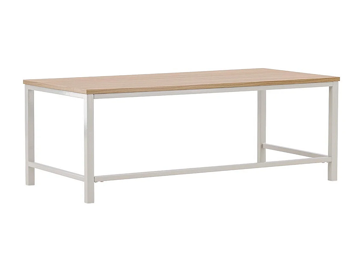 Table Basse Design "Rise" 120cm Naturel & Grège