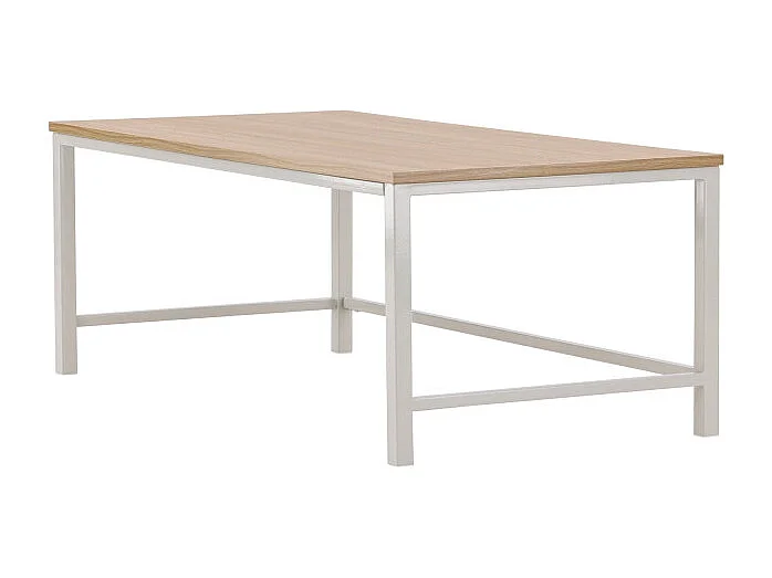 Table Basse Design "Rise" 120cm Naturel & Grège
