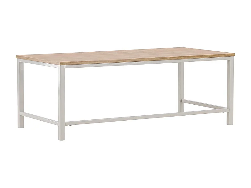 Table Basse Design "Rise" 120cm Naturel & Grège