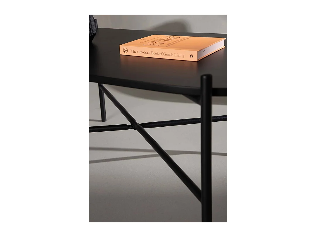 Table Basse Design "Pueblo" 120cm Noir