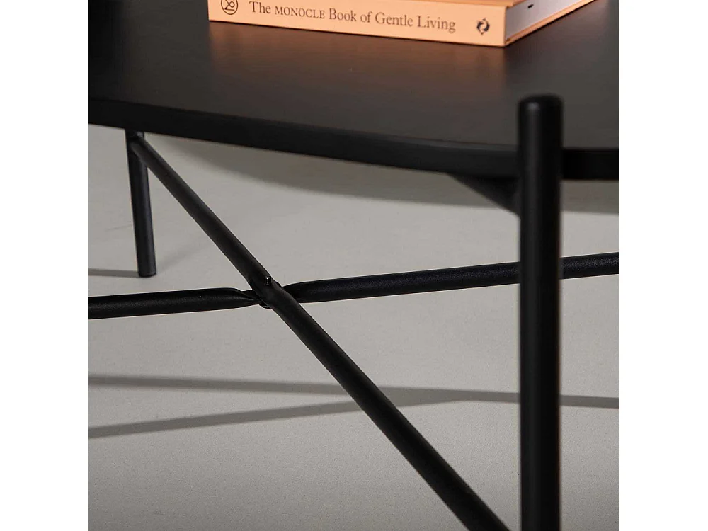 Table Basse Design "Pueblo" 120cm Noir